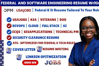 software engineer resume, federal resume writing for usajobs