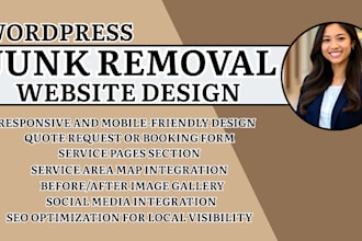 junk removal website cleanout business website debris removal website