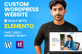 create a modern wordpress site using elementor within 24 hours