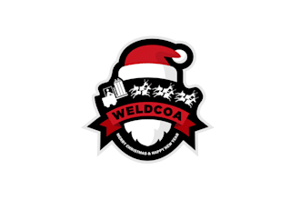 design colorful santa christmas holiday logo