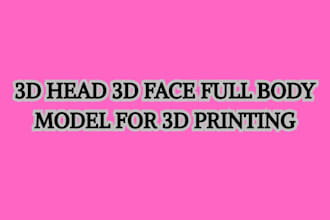 sculpt digital 3d head bust 3d face 3d action figure stl obj file 3d printing