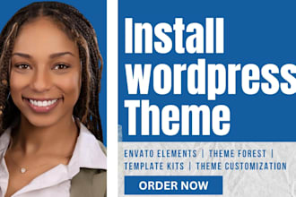 install wordpress theme or template from themeforest or envato elements