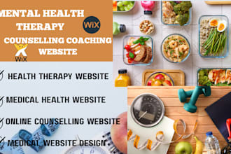 design a professional wix wellness, coaching, therapy, or health website