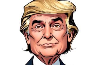 draw political caricature and cartoon