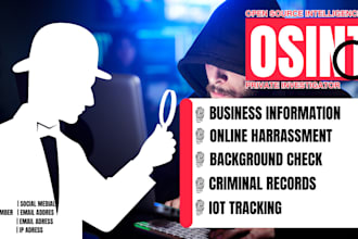 do social media investigation osint background check as US private investigator