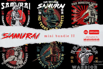 do vintage t shirt knight helmet samurai logo with illustration design