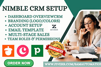 setup nimble crm pipedrive nutshell copper zendesk sell salesforce sales cloud