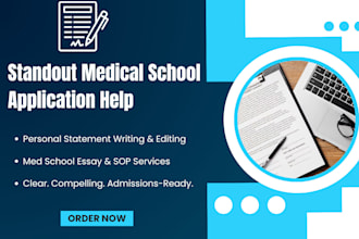 help improve your personal statement for medical related applications