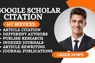write and publish research article citation, google scholar journal publications