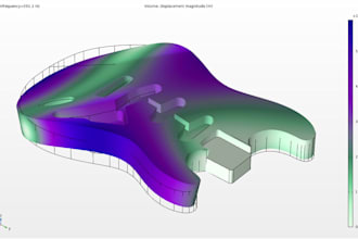 perform eigenfrequency analysis for mechanical parts