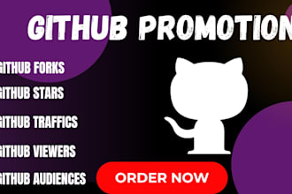 do organic github promotion to gain stars fork repo and traffics