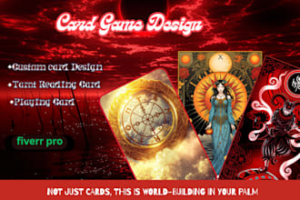 design custom tarot, tcg, board game, and poker cards with pro visuals