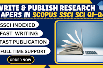 write, rewrite research article on ssci scie scopus q1 q2 q3 q4 indexed journal