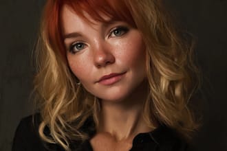 draw digital realistic and semi realistic portrait