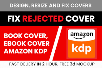 fix, modify, resize, book cover, ebook cover, amazon KDP