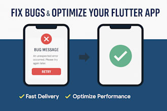 fix bugs and optimize your flutter app for better performance