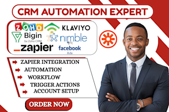 automate bigin zoho crm klaviyo crm nimble crm integration facebook ads zapier