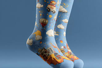 draw a unique socks design in your style