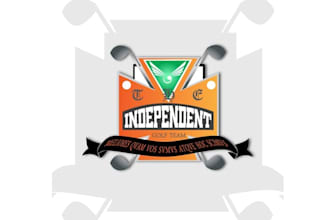 design wonderful independent golf team logo