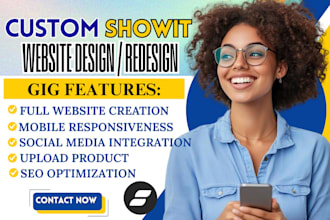 build showit website, showit template, redesign showit website SEO