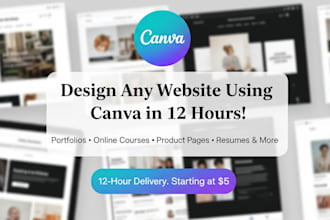 create attractive websites using canva