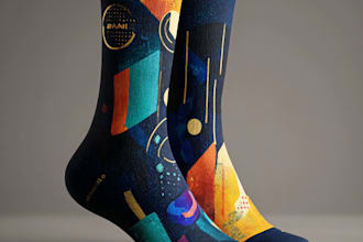 make a unique socks design in my style