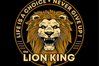 make a professional lion king logo