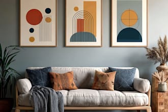 design modern wall art, minimal designs and abstract art