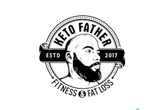 make different keto father, burge road farm, urban tap vintage logo design