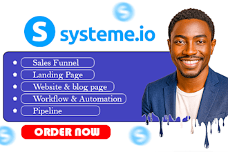 setup systeme io sales funnel systeme io landing page systeme io blog site
