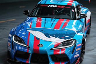 create professional racing car wrap and itasha car design