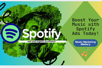 do run spotify ads for your music, album  music marketing