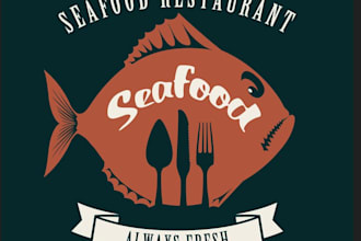 design professional sea food logo