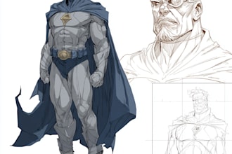 draw you a superhero character