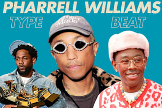 produce a pharrell williams type beat for you
