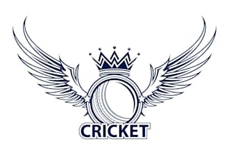 make incredible cricket logo for your company