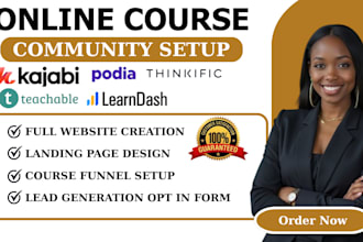 setup skool online course mighty network kajabi circle so, thinkific, teachable