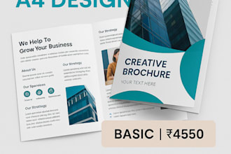 do creative brochure flyer designer  a4  a5 specialist