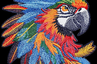 professional embroidery digitizing for logo in one hour