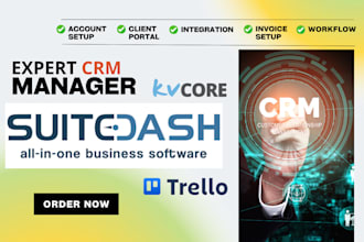 setup suitedash client portal suitedash task workflow automate trello kvcore crm
