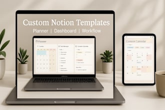 design notion template, notion dashboard workspace, notion planner workflow
