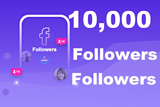 provide 1000 facebook follower real active users