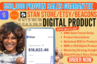 boost etsy sales digital products stan store setup etsy digital store marketing