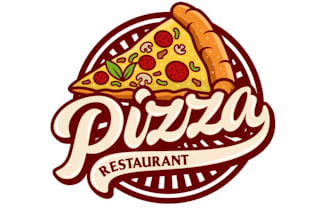 create a unique custom vintage vector logo for your pizza business