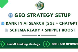 set up GEO strategy to boost your content in google ai and chatgpt search