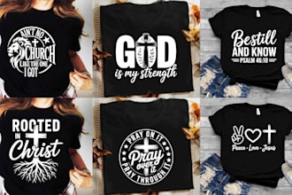 do bible verse and typography christian t shirt design