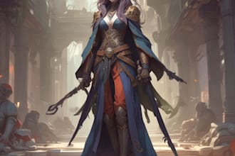 draw character design, fan art, manga art