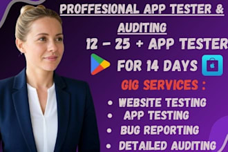 provide 6 12 20 25 testers google play app closed testing