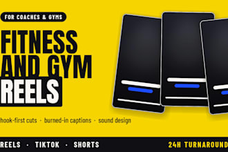 edit your fitness and gym reels