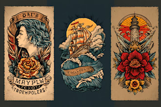 do traditional or old school tattoo design